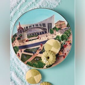 NEW! Holiday in the City Stoneware Dessert Plate - Nashville